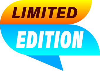 Limited Edition Banner Sign Badge Vector Design. Limited edition banner, red label isolated on white background