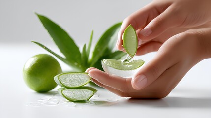 Fresh Aloe Vera Gel for Skin and Beauty Use