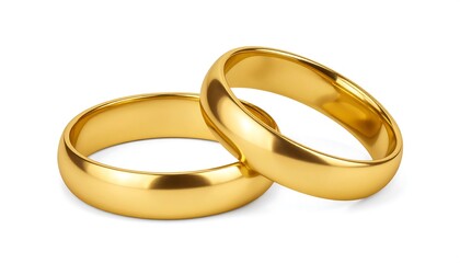 Golden wedding bands