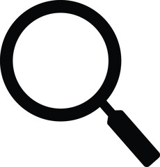Search Icon vector illustration. Magnifier or loupe sign. Magnifier loupe sign, isolated on transparent background.
