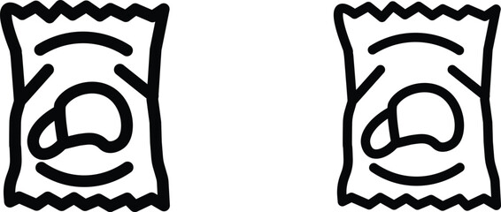 Potato chips Snacks bag icon