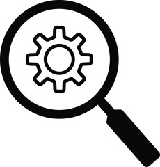 Magnifying glass icon set. Search icon symbol. search icon clip art , zoom in and zoom out symbol, Magnifying glass sign isolated. vector illustration
