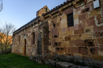 Fototapeta premium Romanesque Church of San Pedro in Verbios, Palencia