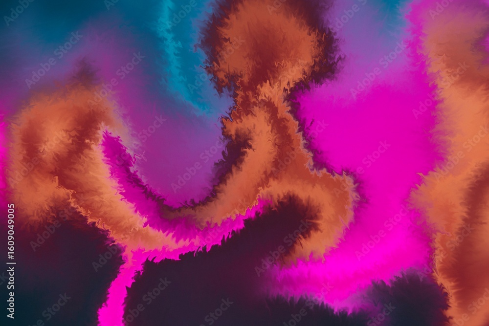 Poster vibrant abstract swirl of colors creating flowing patterns in motion