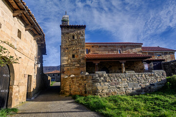 Obraz premium Romanesque Church of Santa Maria in Nava, Palencia