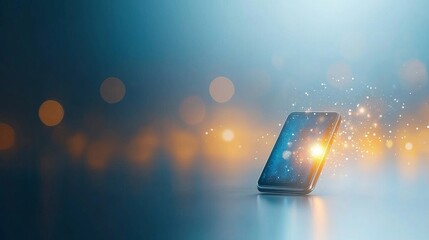 Innovative smartphone technology digital world product photography modern environment close-up view conceptual design for seo impact