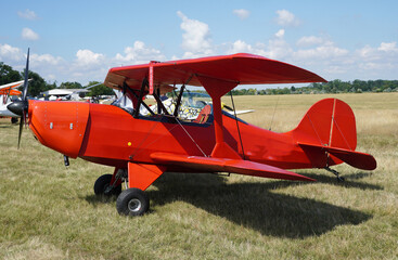 Old airplane at the airport