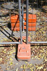 Fence around the construction site