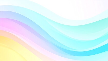 Fototapeta premium Abstract, soft, pastel-colored wavy lines
