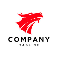 Dragon head logo design