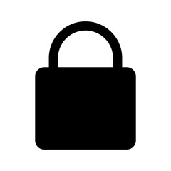 lock glyph icon