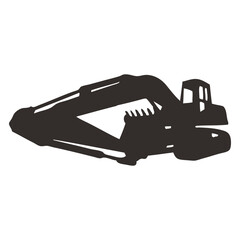 excavator machine icon black_2