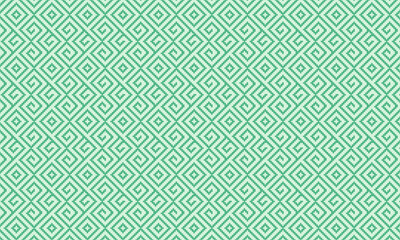 Seamless African Geometric Pattern with Traditional Pixel Spiral Motif