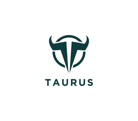 Modern, unique and clean Taurus logo, vector