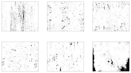 Vintage abstract grunge vertical frames set with different grungy textures, Distressed vintage banner frame.
