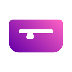 pencil case gradient icon