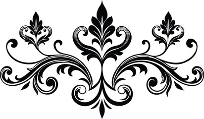 Elegant Vintage Floral Ornament Design