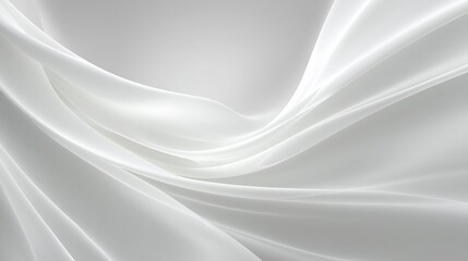 Fototapeta premium A seamless diagonal wave of softly twisted, light gray and white ribbons. Generative Ai