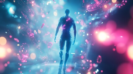 vibrant immunotherapy concept illustration scientific breakthrough harnessing bodys healing power. Generative Ai