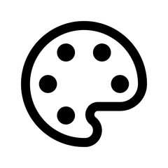 color palette line icon