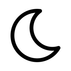 moon line icon