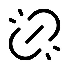unlink line icon