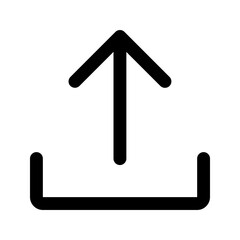 upload line icon