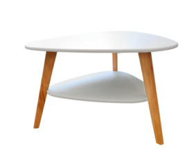 Modern minimalist coffee table that features a unique and attractive vintage design