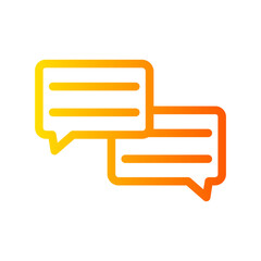 conversation gradient icon