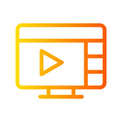streaming gradient icon