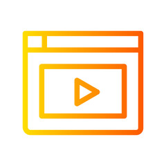 video gradient icon