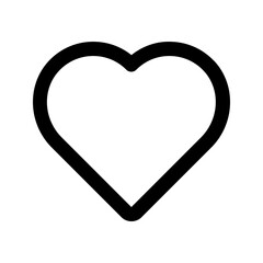 heart outline color icon