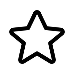 star outline color icon