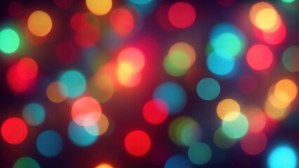 Abstract bokeh background with multicolored blurred circles