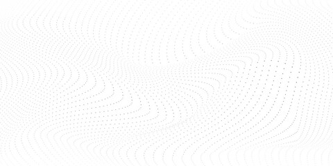 Vector abstract halftone dot pattern background with diagonal optical illusion lines. Monochrome black and white dotted texture for retro pop art design, comic book effect. vector