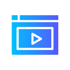 video gradient icon