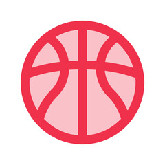 Obraz premium basketball outline fill icon