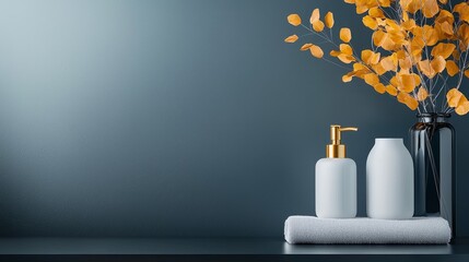 Elegant home decor with floral arrangement modern living room still life minimalist style close-up aesthetic appeal