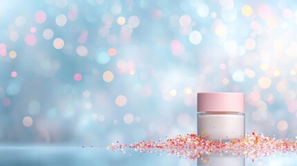 Luxury skincare product studio setting cosmetic photography soft lighting close-up beauty concept