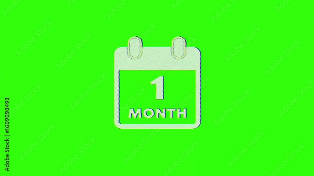 Poster january 1st calendar date of the month text animation .1 month and daily calendar icon .