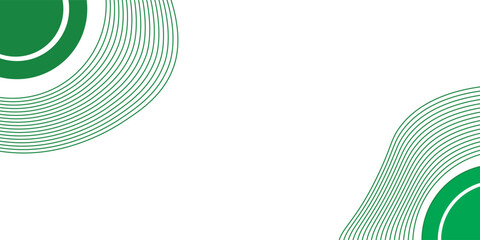 Astratto bianco e verde onde ampio sfondo banner abstrack