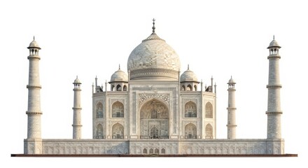 Taj Mahal India, Agra Landmark Architecture, White Marble Mughal Tomb, Travel Destination