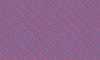 Traditional African Seamless Pattern with Pixelated Tribal Stripes and Geometric Shapes