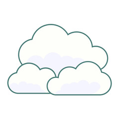 Clouds Vector Design Icon Style
