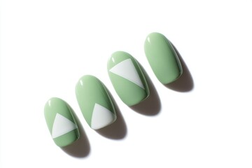 Adhesive nail art supplies minimalist geometric illustration
