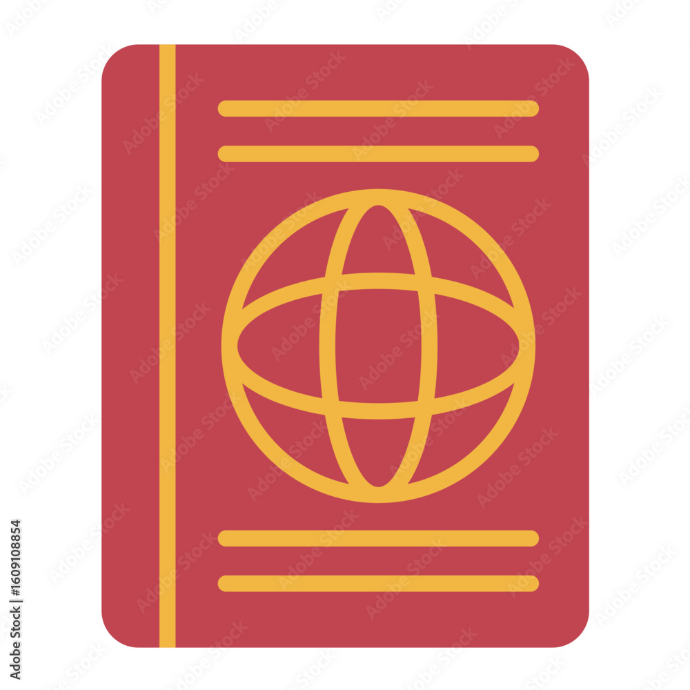 Poster Passport Vector Design Icon Style
