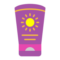 Sun Cream Vector Design Icon Style