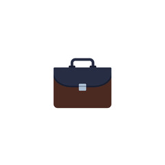 Professional business briefcase icon illustration for corporate work, official document storage, and finance projects.