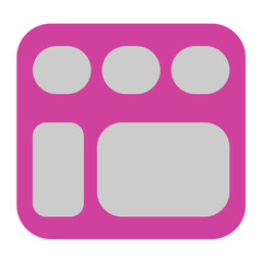 Food Tray Vector Design Icon Style