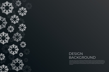abstract floral or snow symbol background